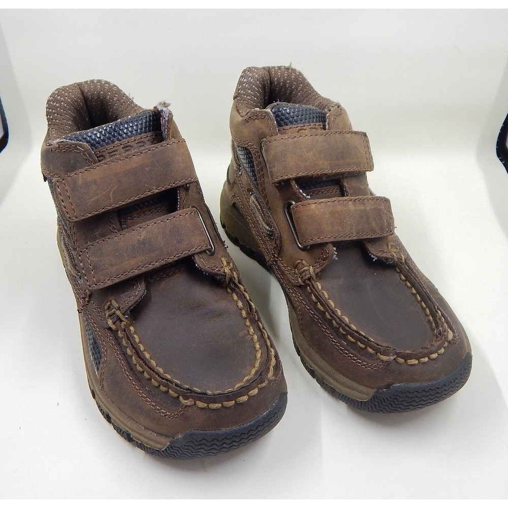 Sperry Top Sider Barracuda Kids Youth Boots Ankle US 10.5M Brown Leather Lace Up